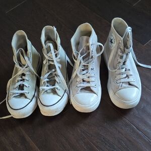 2 Pair Of Converese High Tops